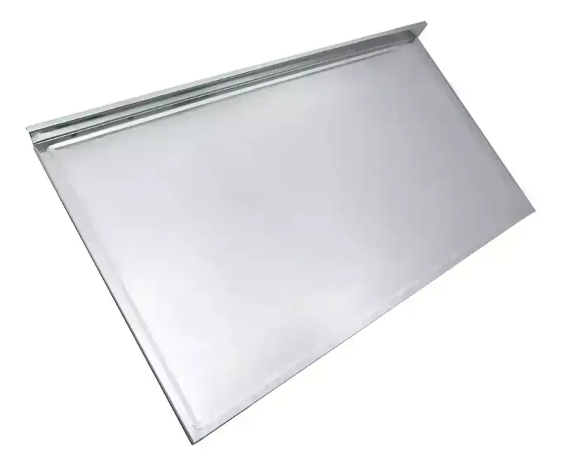Mesada ciega cocina (sin bacha) acero inoxidable