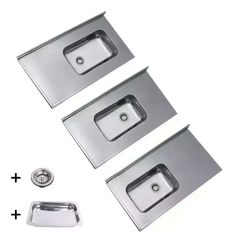Mesada bacha simple acero inoxidable