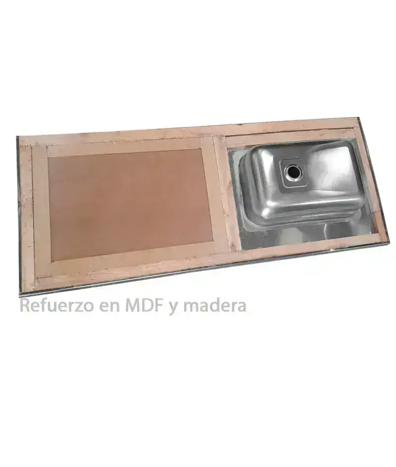 Mesada con bacha simple